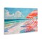 Stupell Industries Peach Beach Relaxing Chairs Canvas Wall Art, design by LSR Design Studio